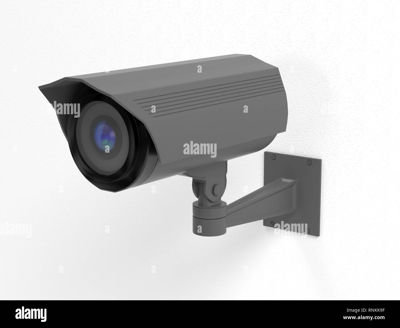 CCTV security camera. 3d rendering illustration Stock Photo - Alamy