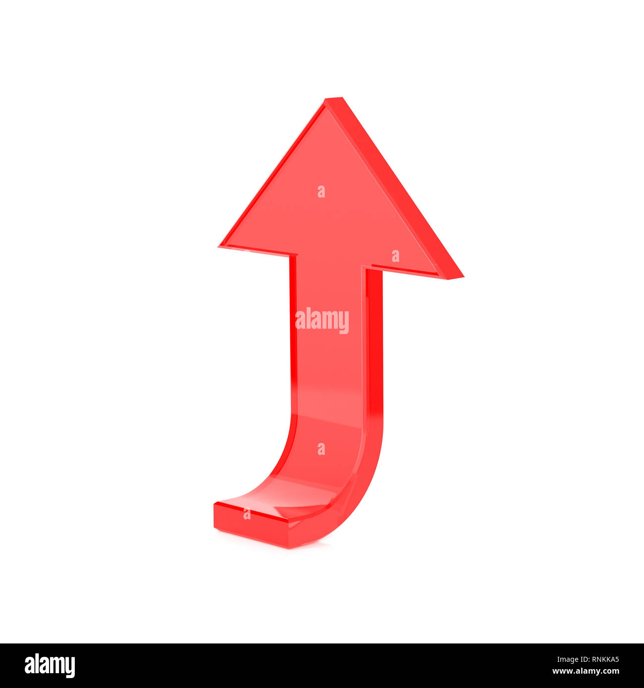 Red UP arrows. Shiny 3d rendering illustration isolated Stock Photo Alamy