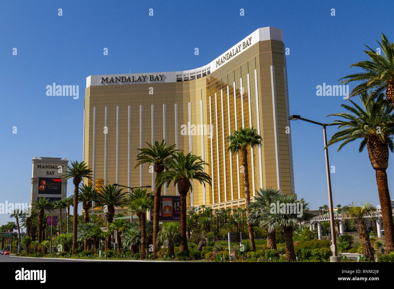 The Mandalay Bay Resort and Casino, Las Vegas (City of Las Vegas), Nevada, United States. Stock Photo