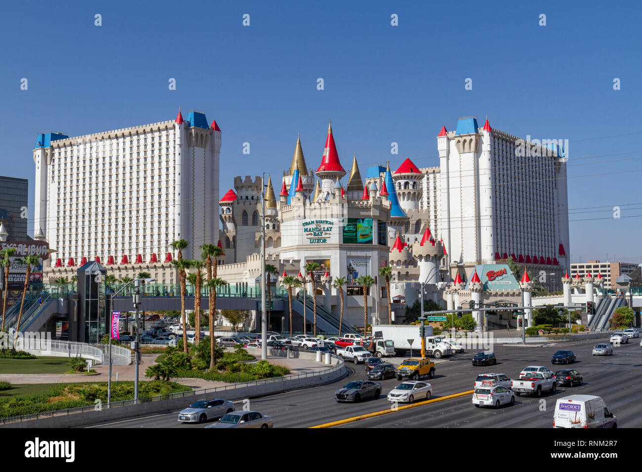 The Excalibur Hotel & Casino on The Strip in Las Vegas, Nevada, United States. Stock Photo