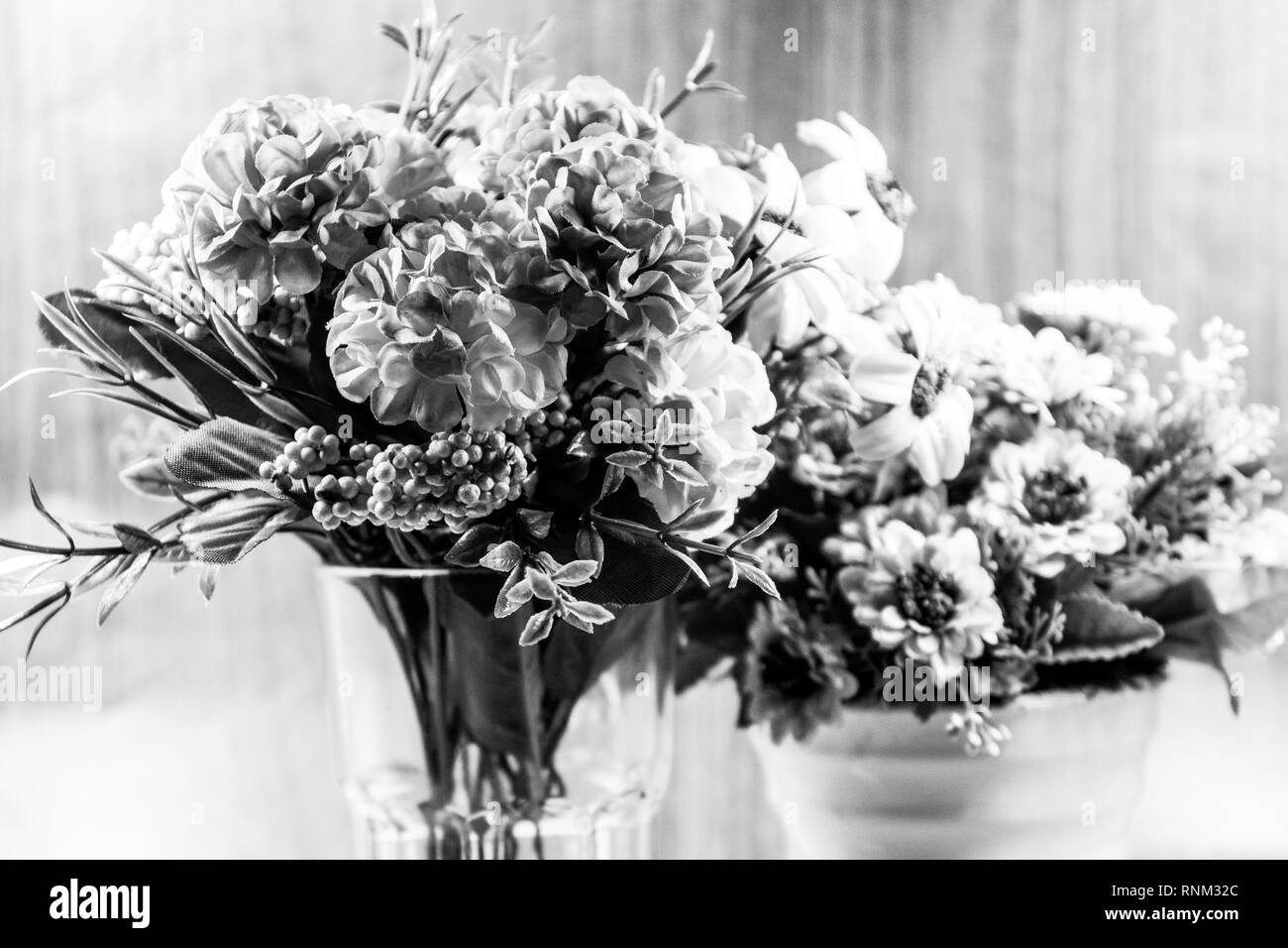 Flower bouquet Black and White Stock Photos & Images - Alamy