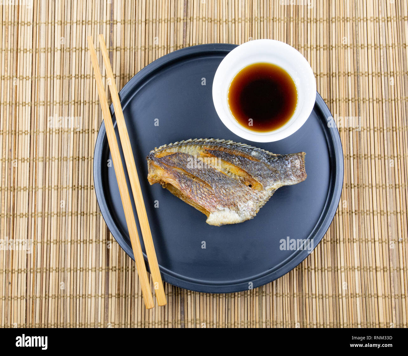 Tasty fried fish, Crispy Fried Fish Asian Style Stock Photo Alamy