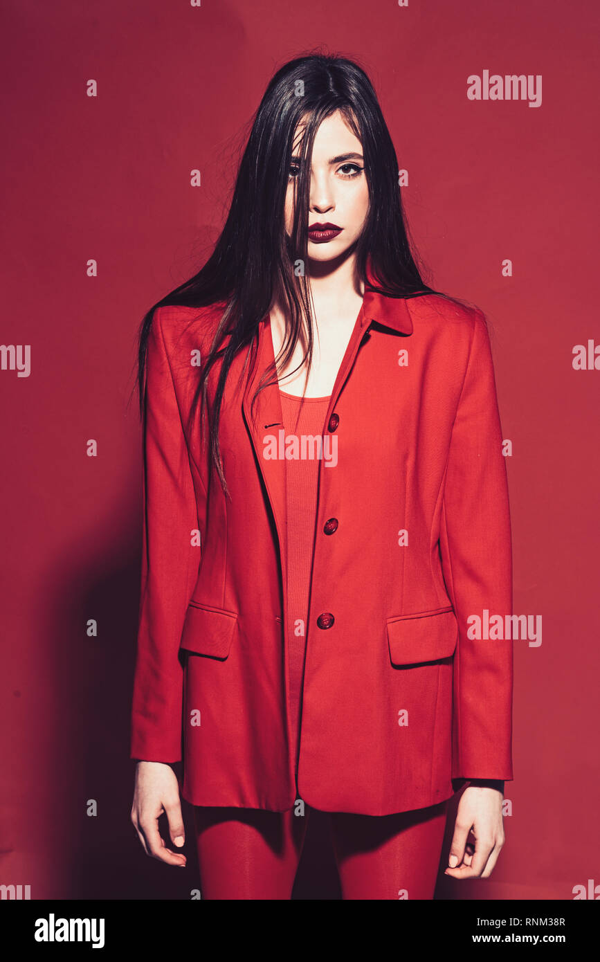red dressy jacket