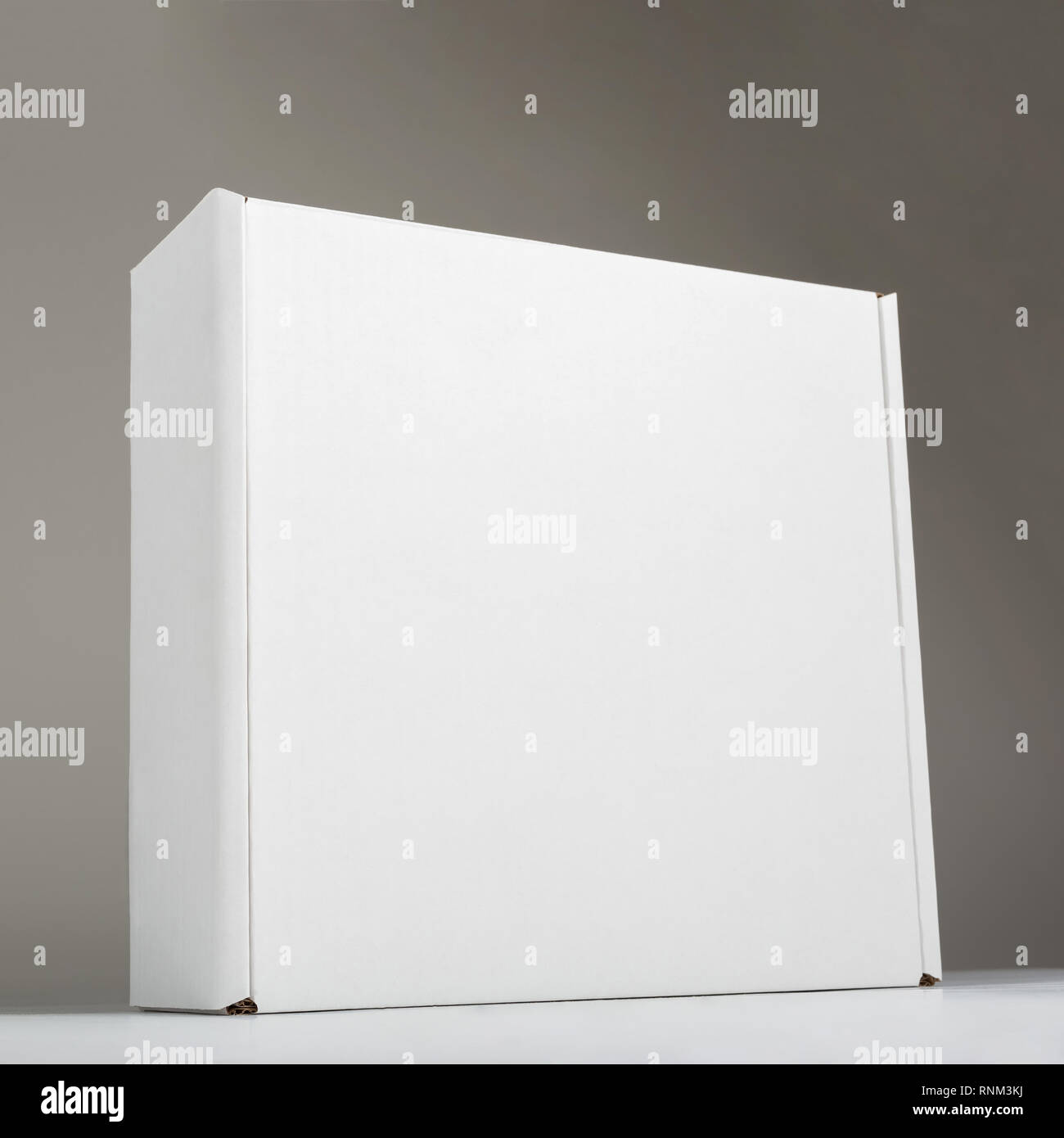 Mockup white cardboard box for identity disign Stock Photo