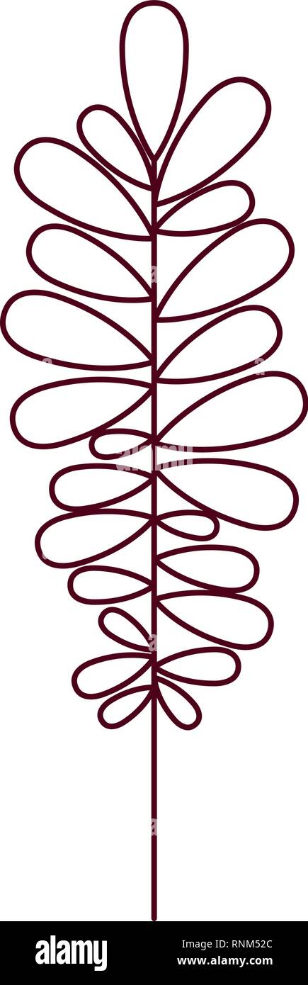 branch with leaf isolated icon Stock Vector Image & Art - Alamy