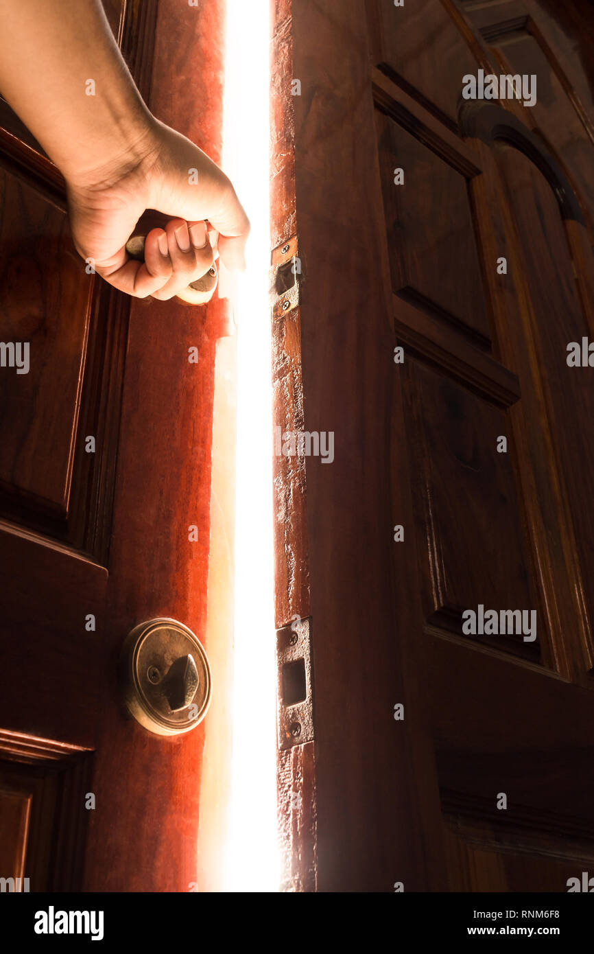 open door light Stock Photo Alamy