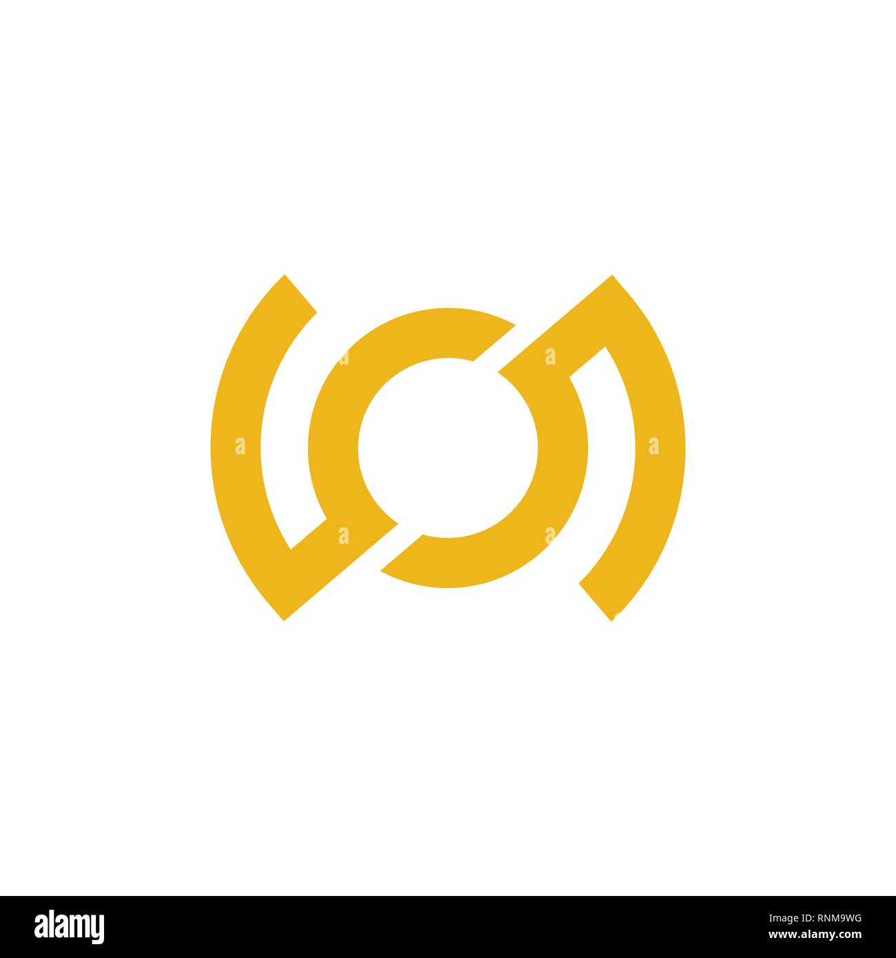 circle geometric letter o logo vector Stock Vector Image & Art - Alamy