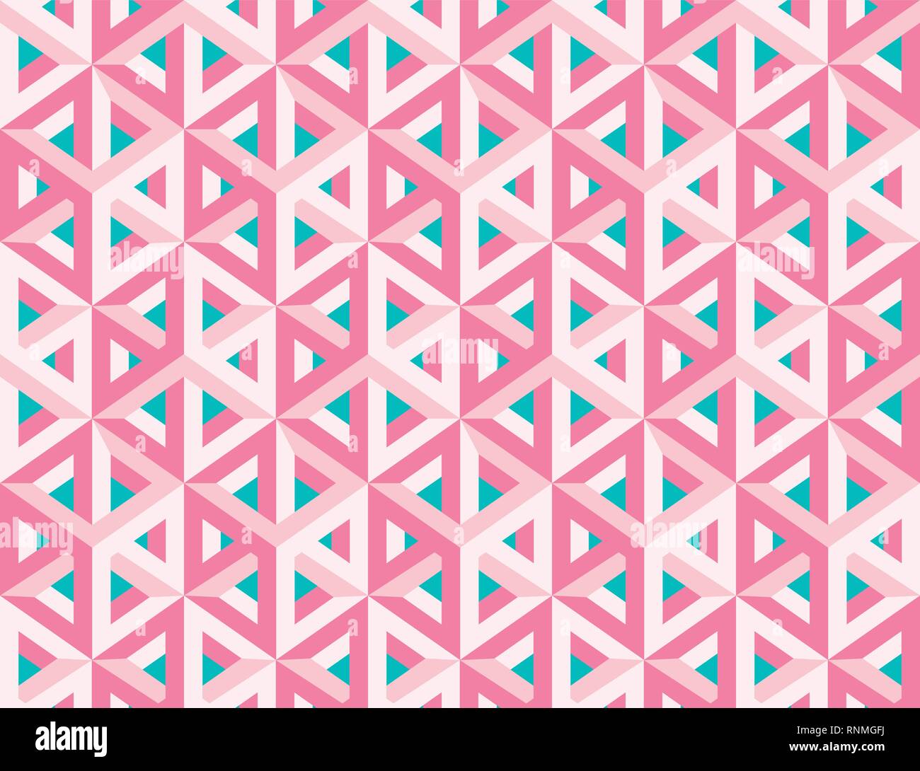 Impossible figures isometric 3d hollow cubes Stock Vector
