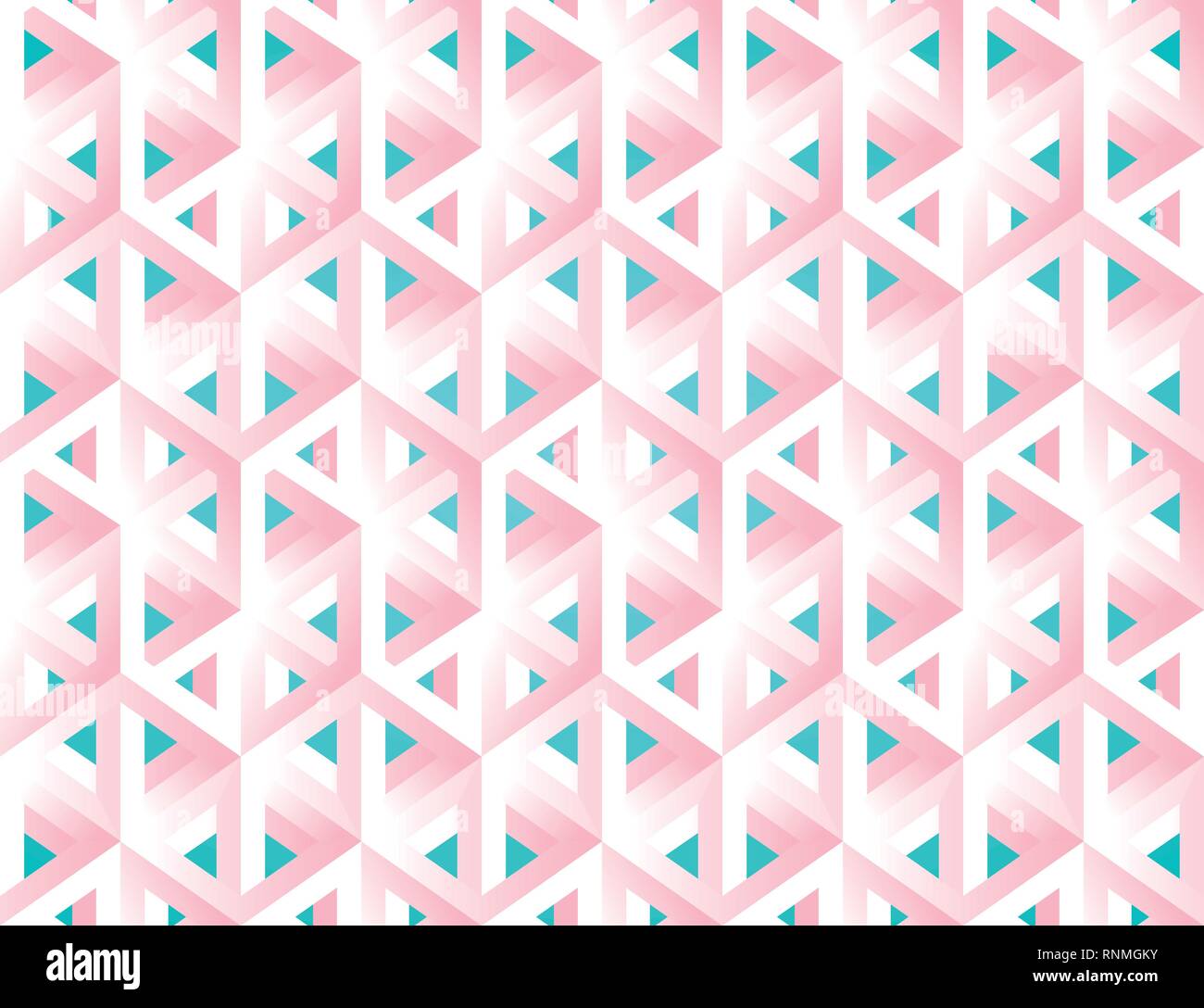 Impossible figures isometric 3d hollow cubes Stock Vector