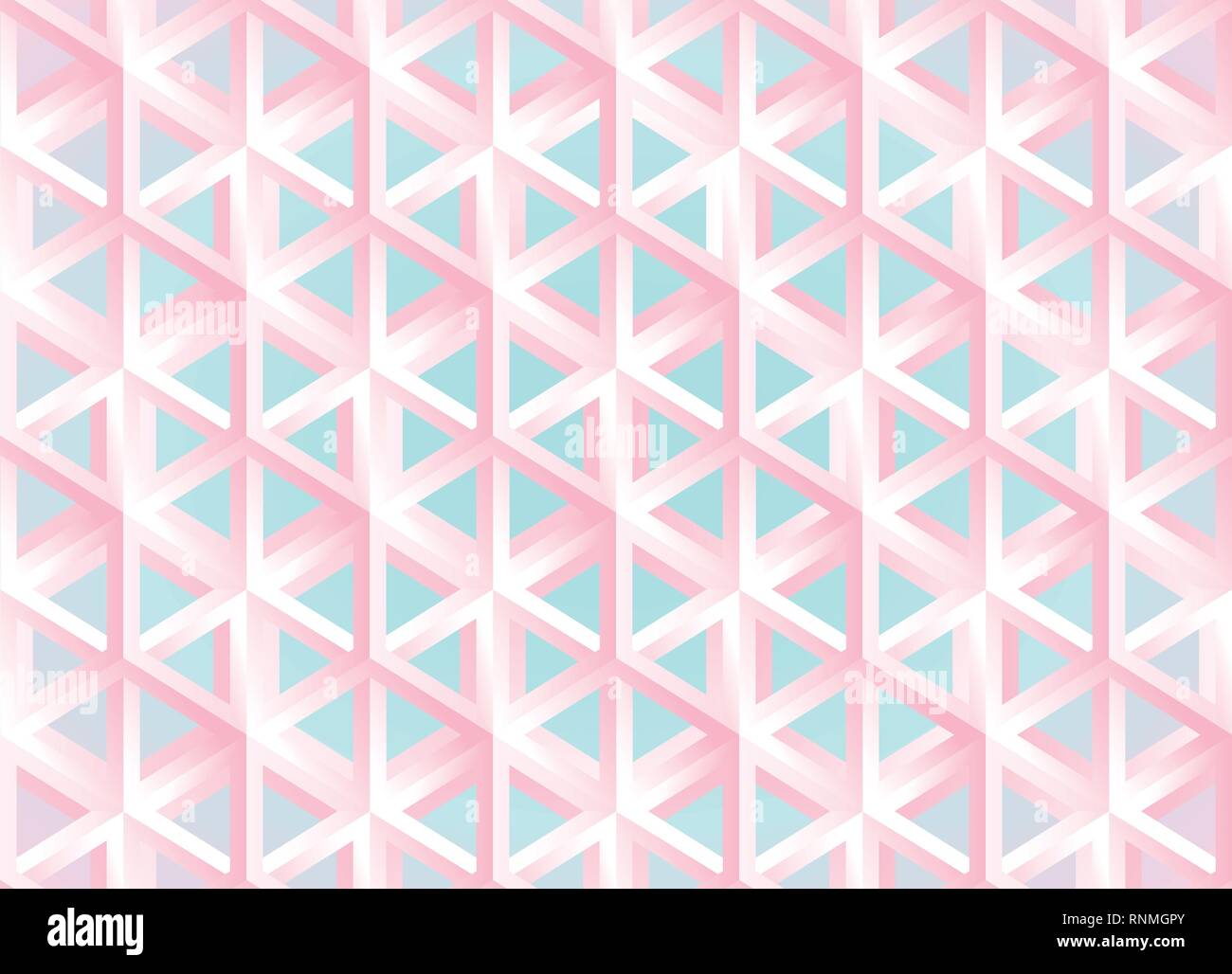 Impossible figures isometric 3d hollow cubes Stock Vector