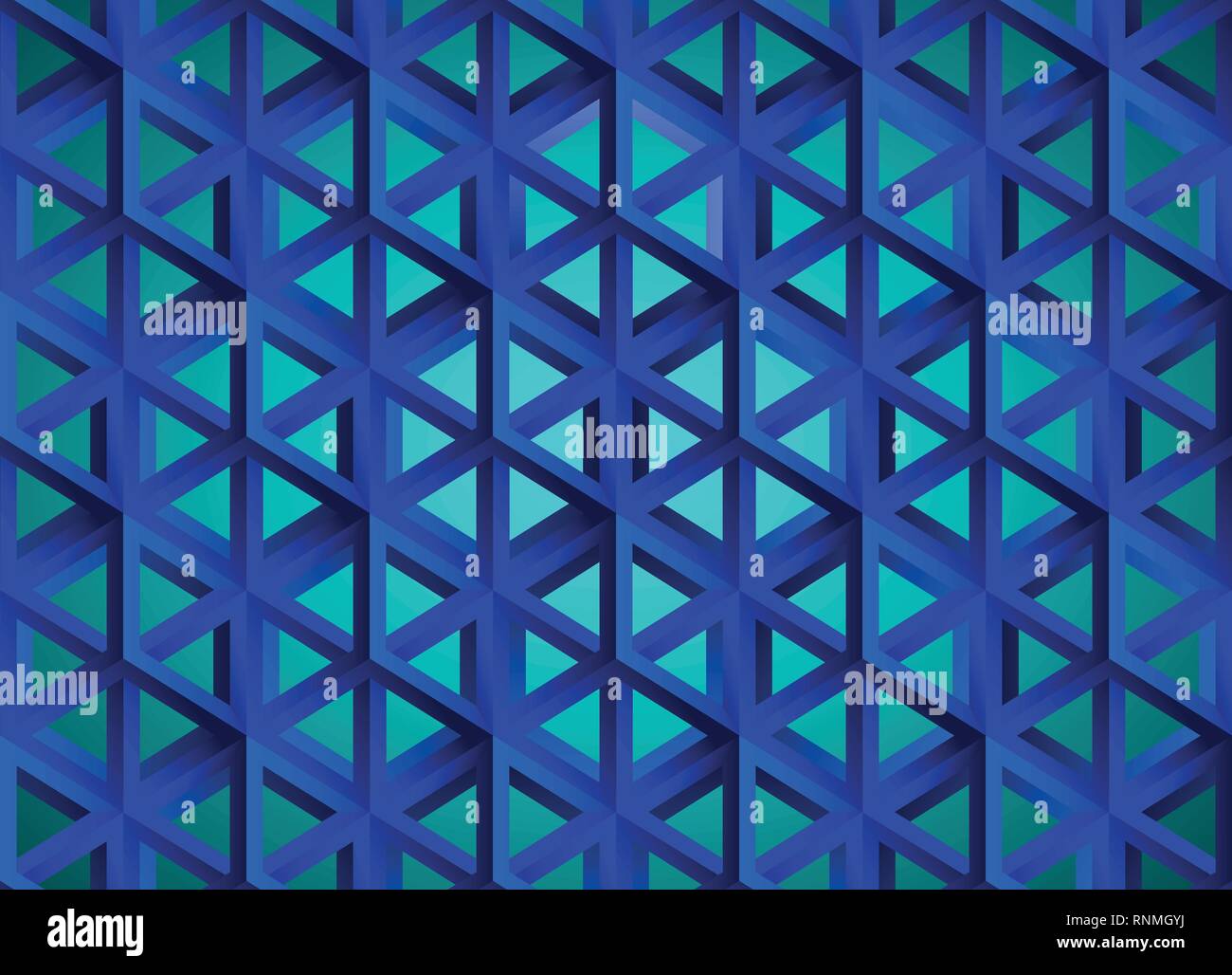 Impossible figures isometric 3d hollow cubes Stock Vector