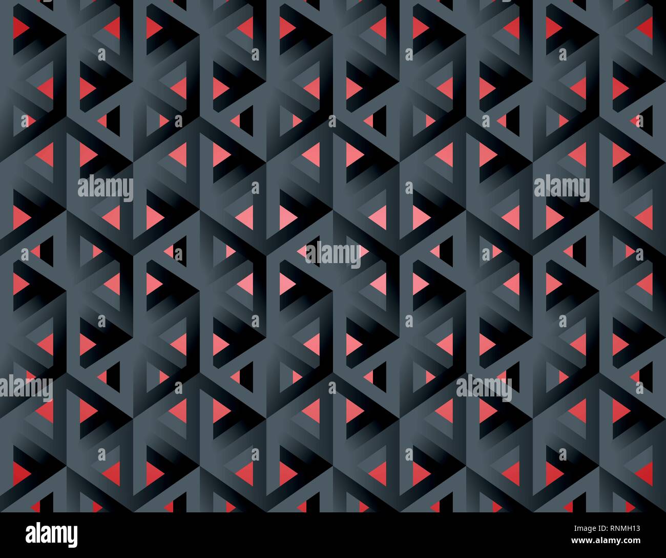 Impossible figures isometric 3d hollow cubes Stock Vector