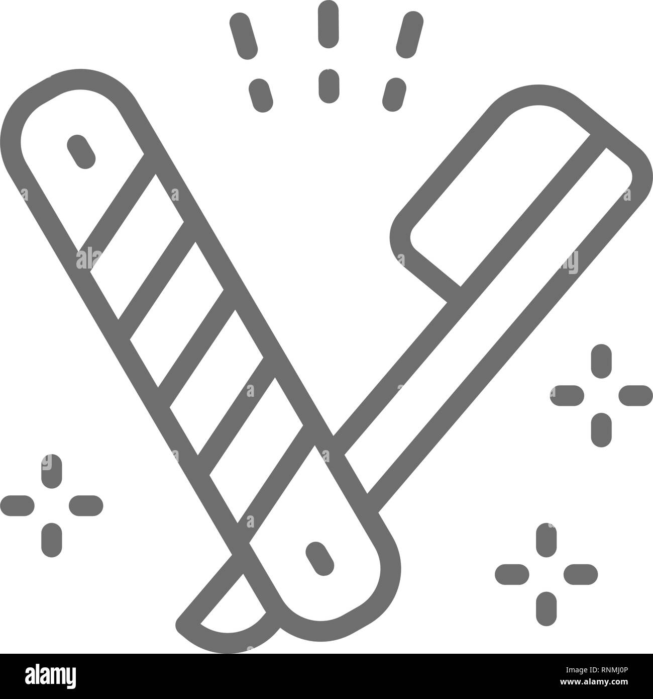 Straight razor Stock Vector Images Alamy