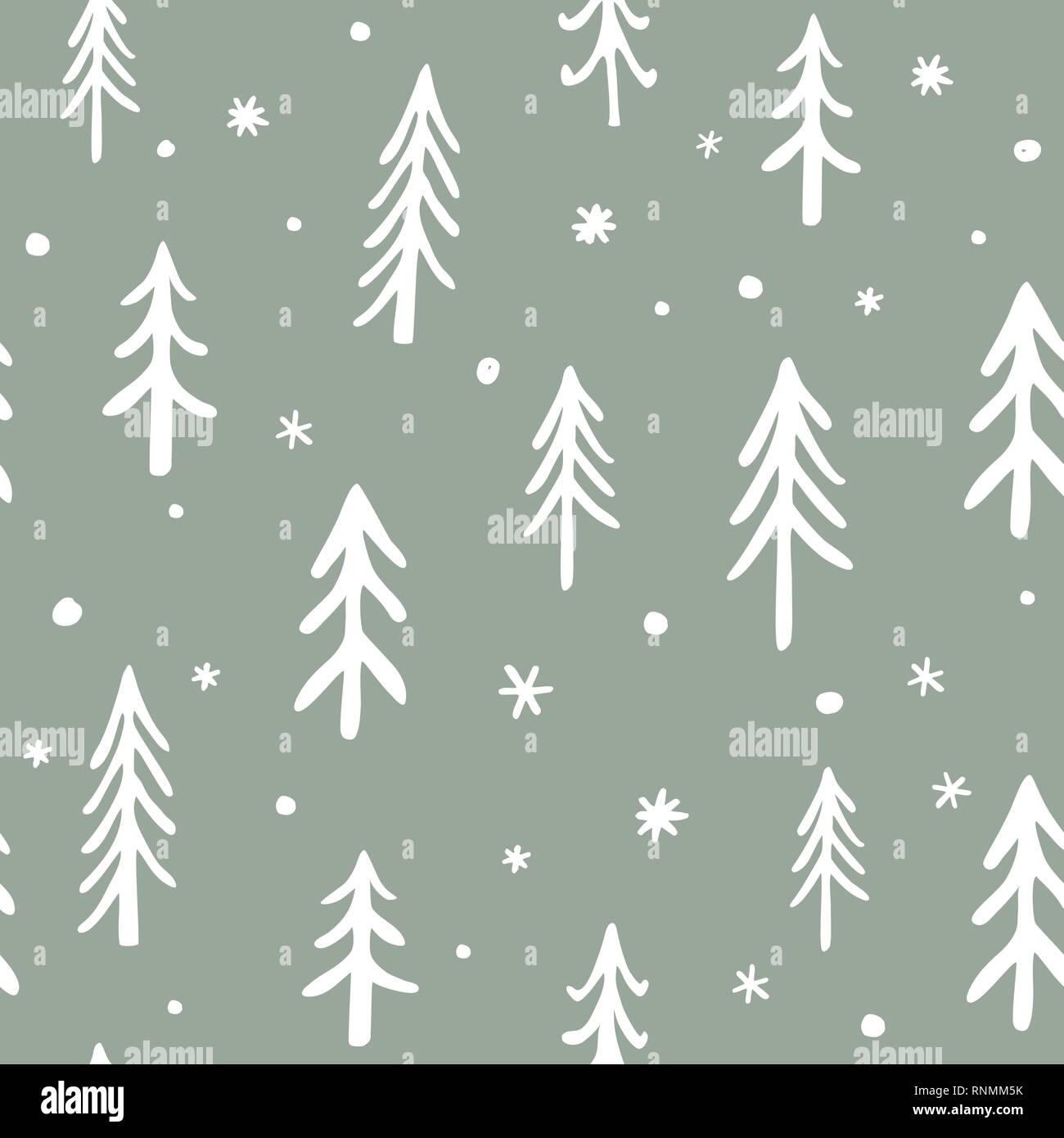Abstract Christmas Tree Simple Drawing Stock Photos