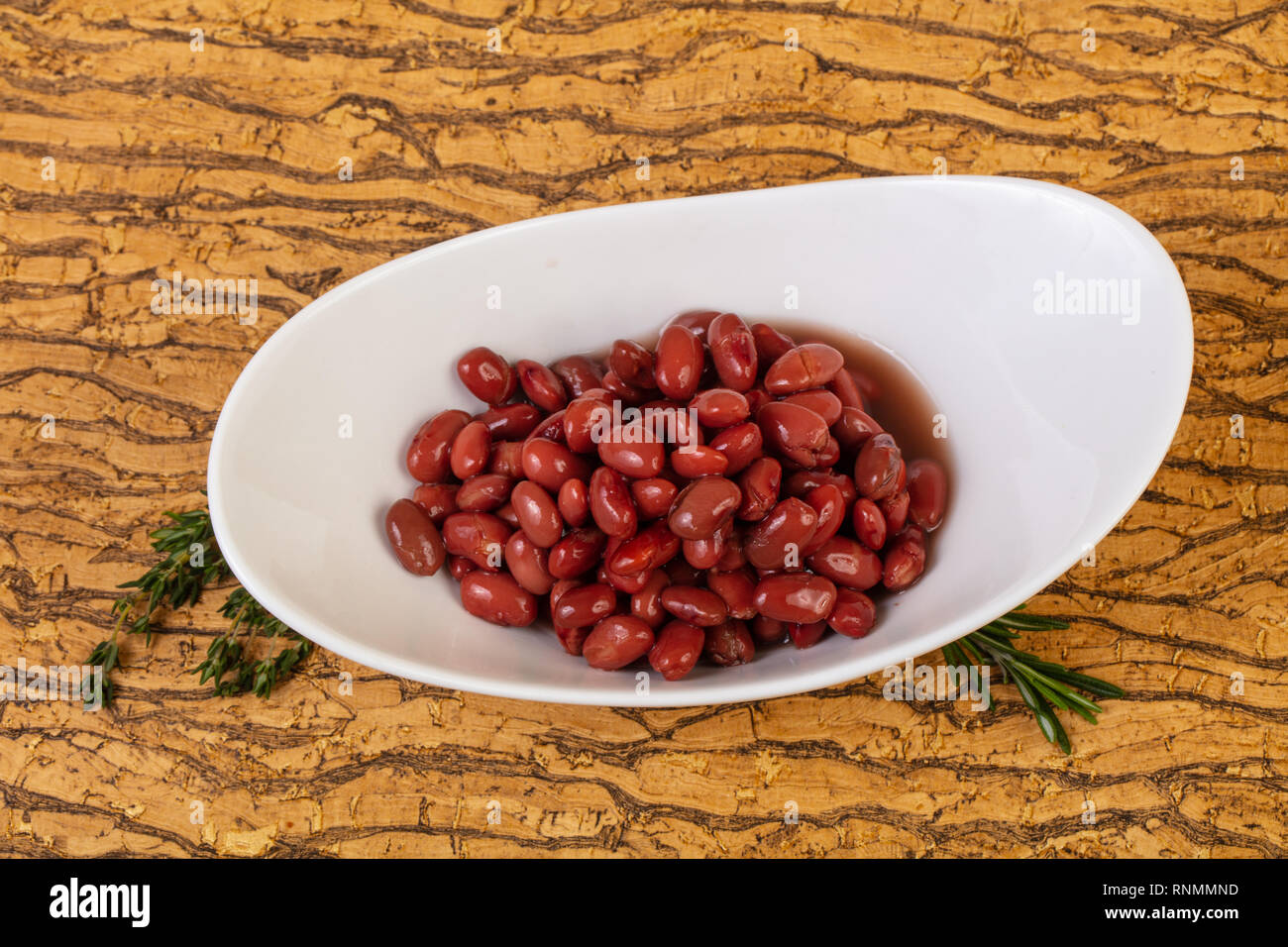 Baked red kidney with tomato sauce Stock Photo Alamy