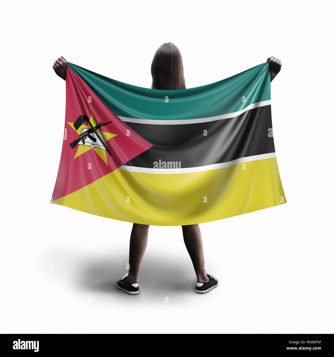 Women and flag Stock Photo Alamy