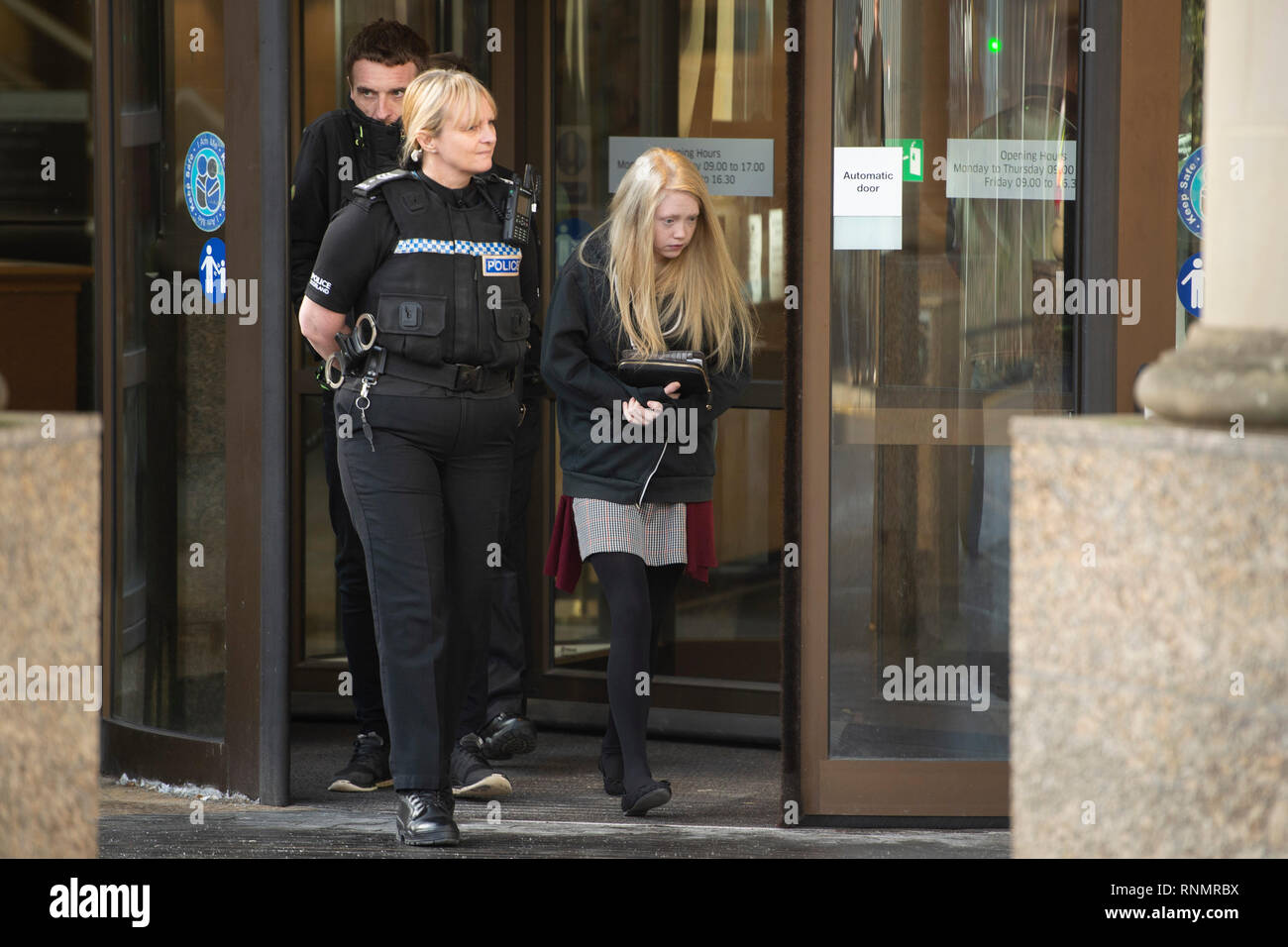Georgina Lochrane at the High Court in Glasgow, where a teenager is on ...