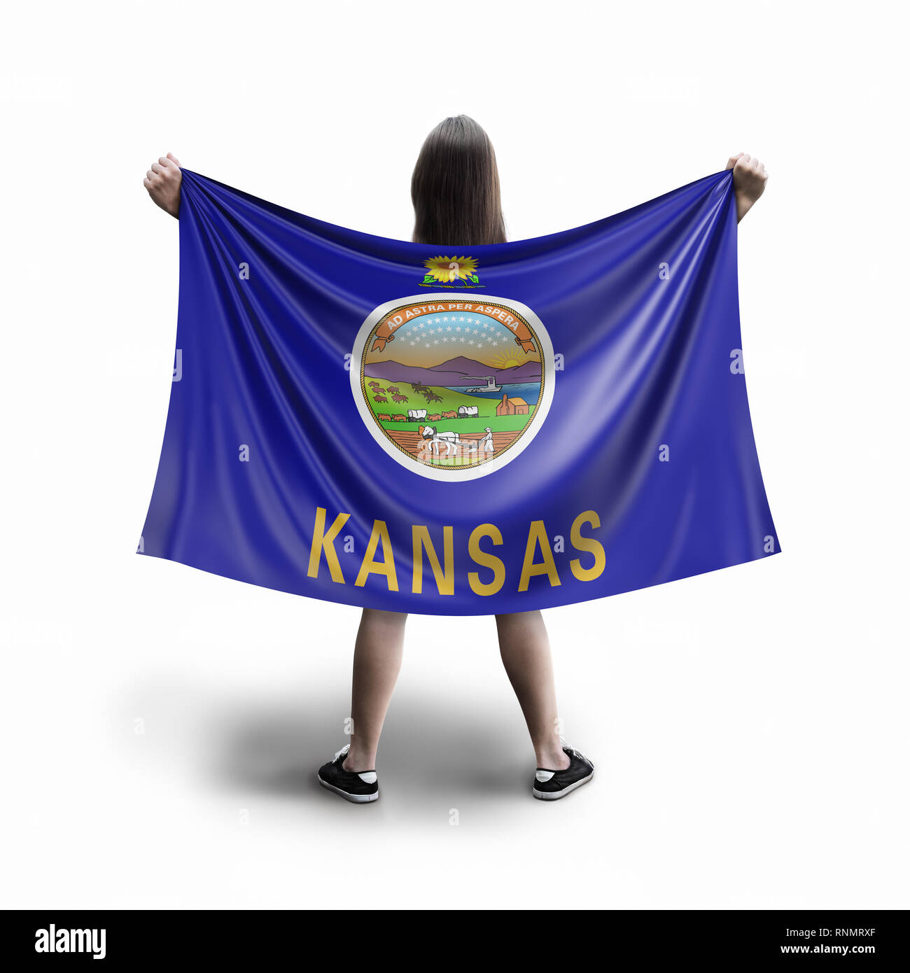 Women and flag Stock Photo Alamy