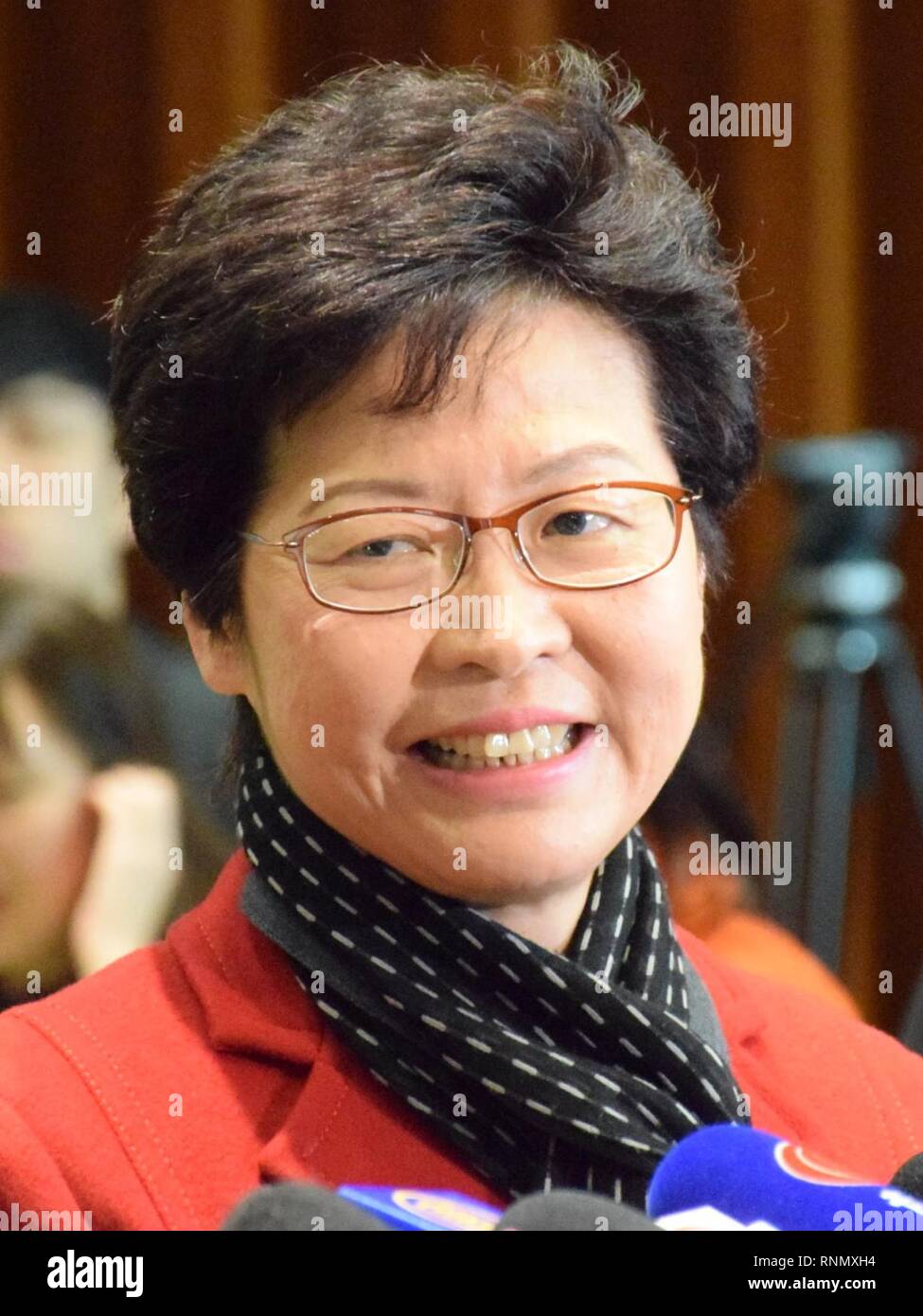 Carrie Lam 2017-03-27. Stock Photo