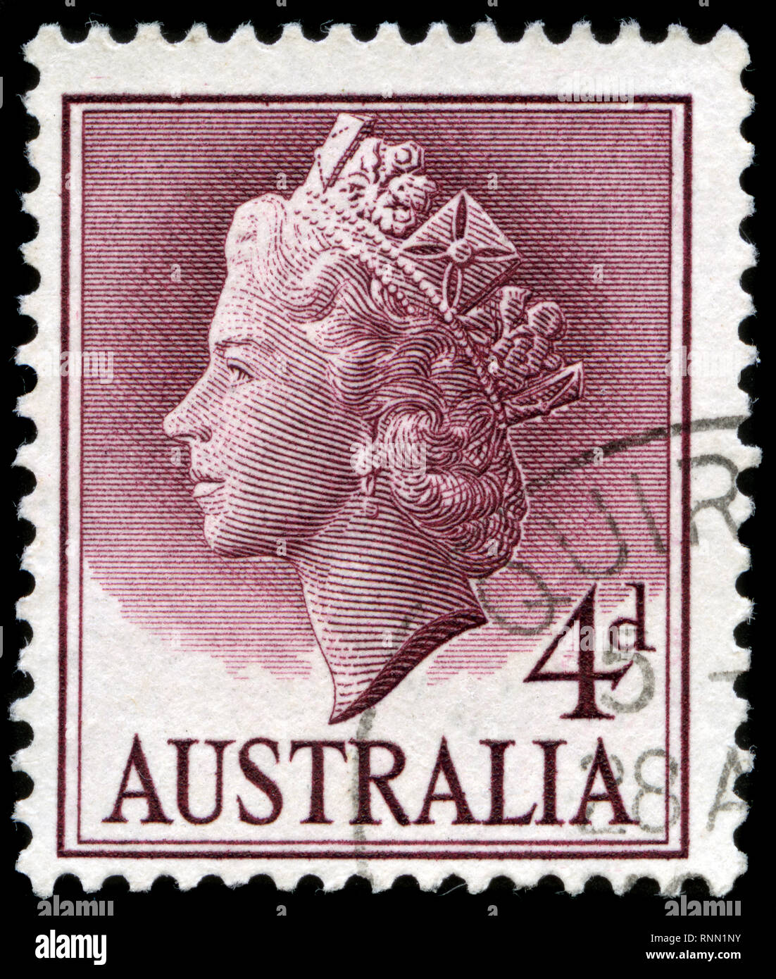 Postage stamp from Australia in the Queen Elizabeth II series issued in ...