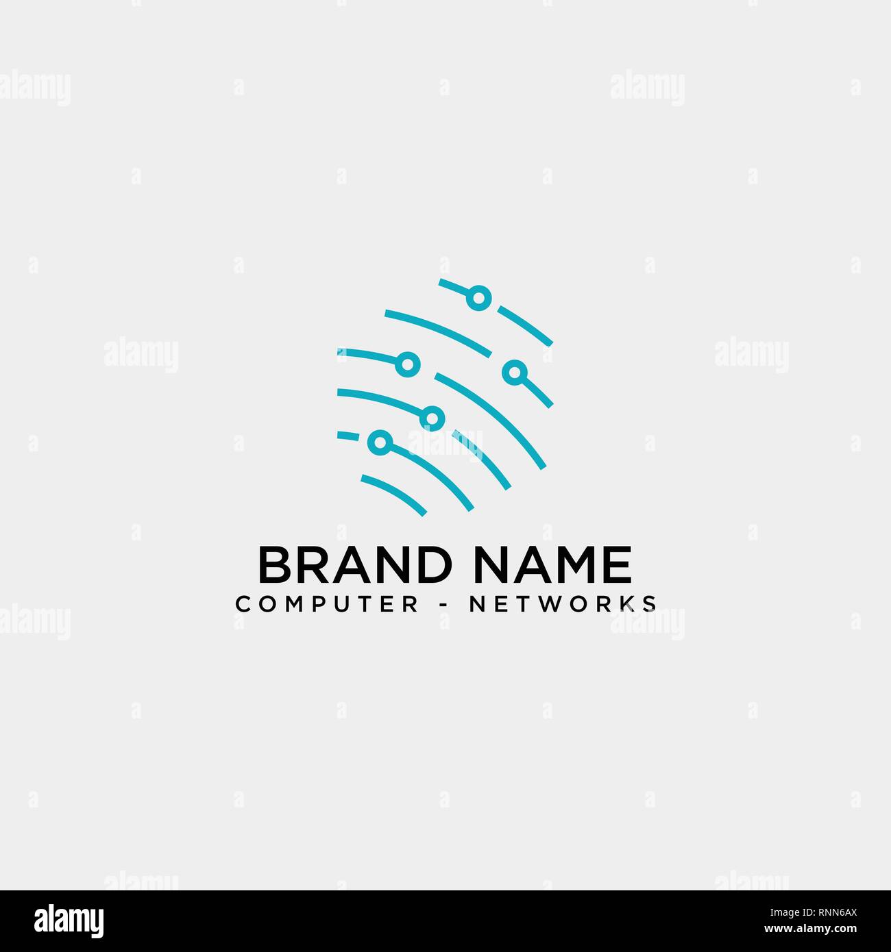 shield protection network logo template vector illustration icon element isolated - vector Stock Vector