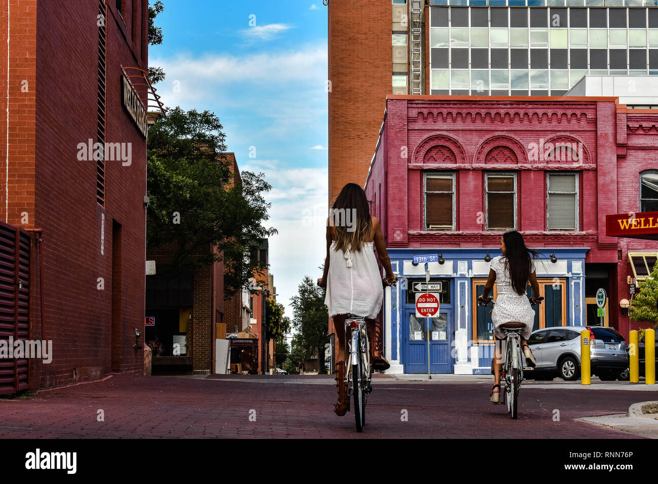 downtown bike ride