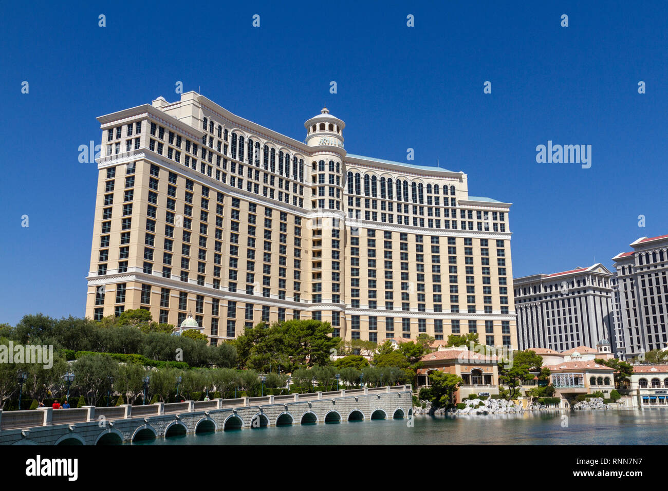 The Bellagio Hotel and Casino, Las Vegas (City of Las Vegas), Nevada, United States. Stock Photo