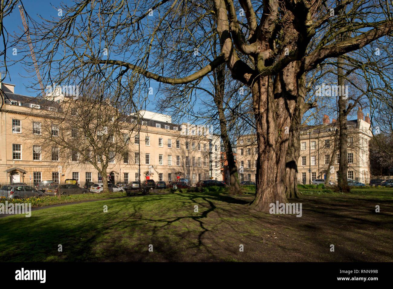 Portland Square, Bristol, UK, showing St.Pauls Church and 18th.century houses Stock Photo Alamy