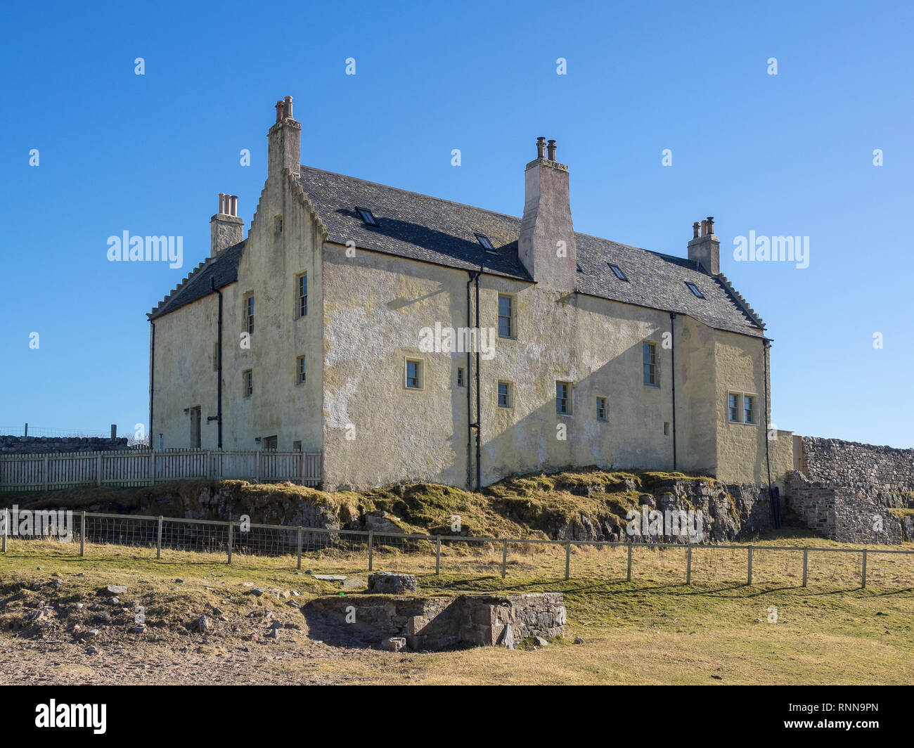 Balnakeil House, Balnakeil Bay near Durness, Sutherland, Scotland Stock
