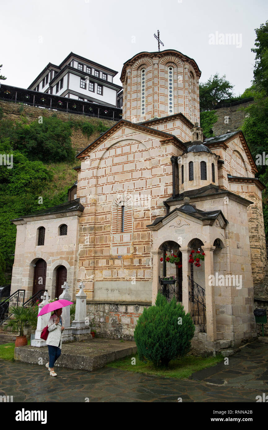 Osogovo Monastery, Monastery of Sv Joakim Osogoski, Kriva Palanka, Macedonia Stock Photo