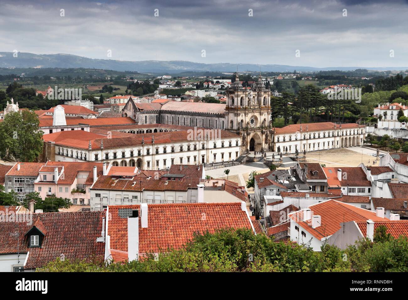 Aerial view alcobaca monastery hi-res stock photography and images - Alamy