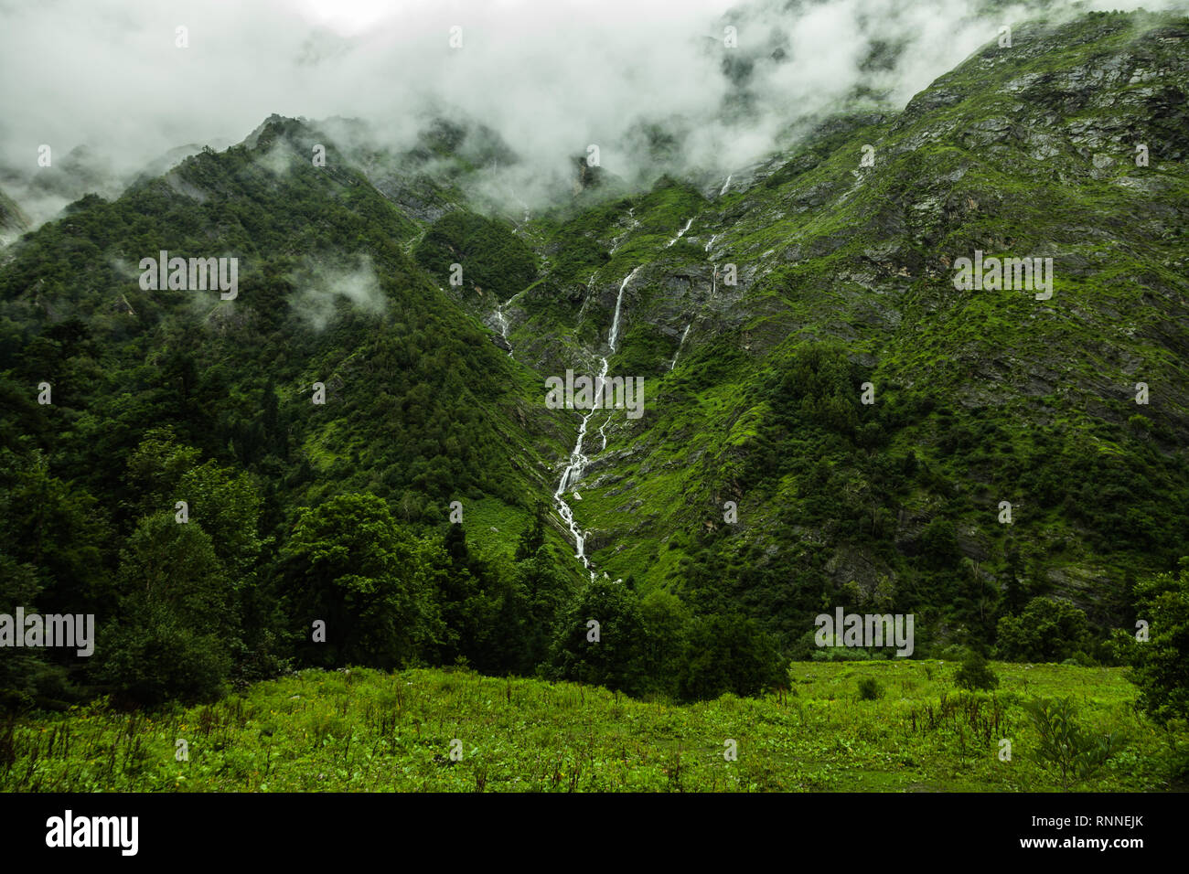 A landscape of Great Himalaya, This place shot was taken from the trek