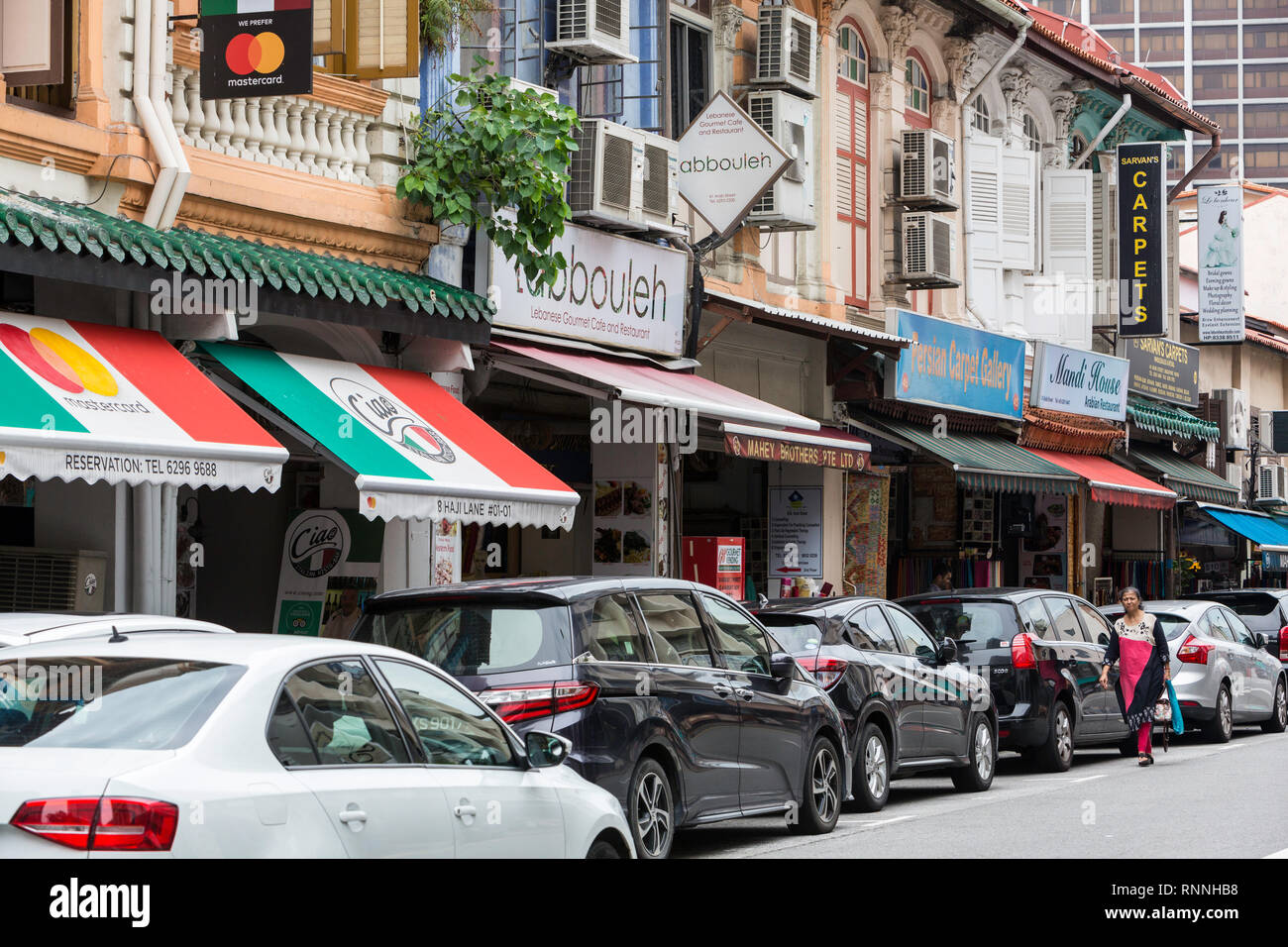 Arab Street Scene, Kampong Glam. Singapore. Stock Photo