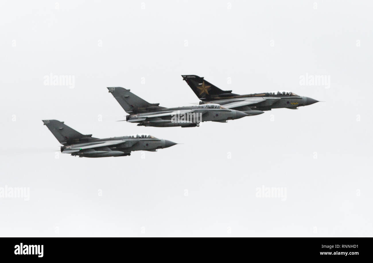 RAF Tornado Final Flight Farewell Stock Photo