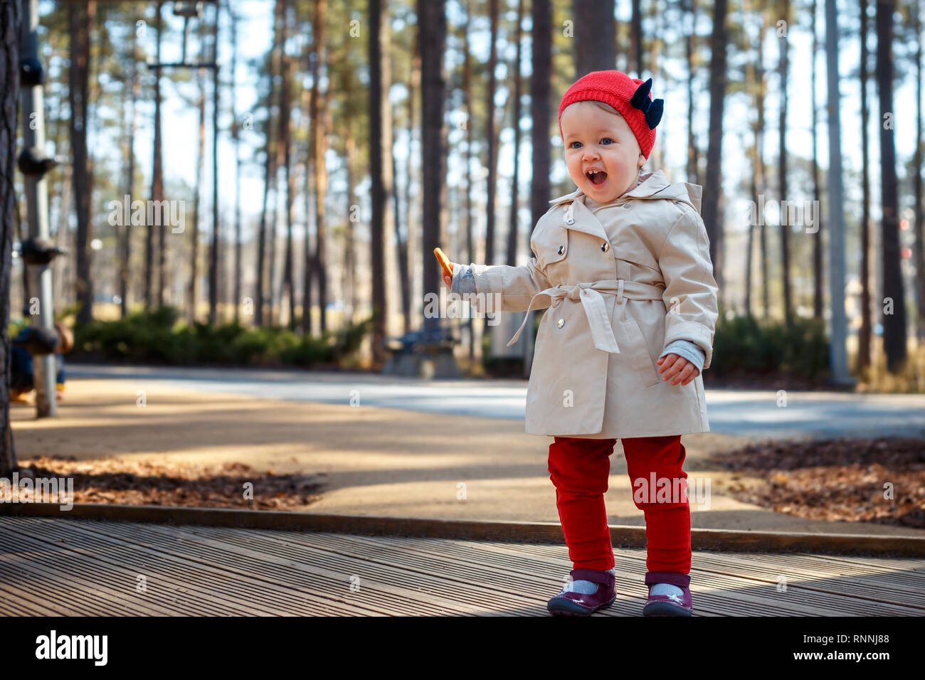 red cap toddler