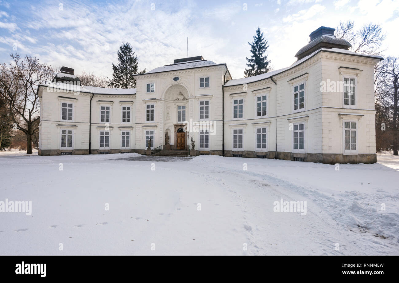 Myslewicki Palace in Warsaw, Poland Stock Photo