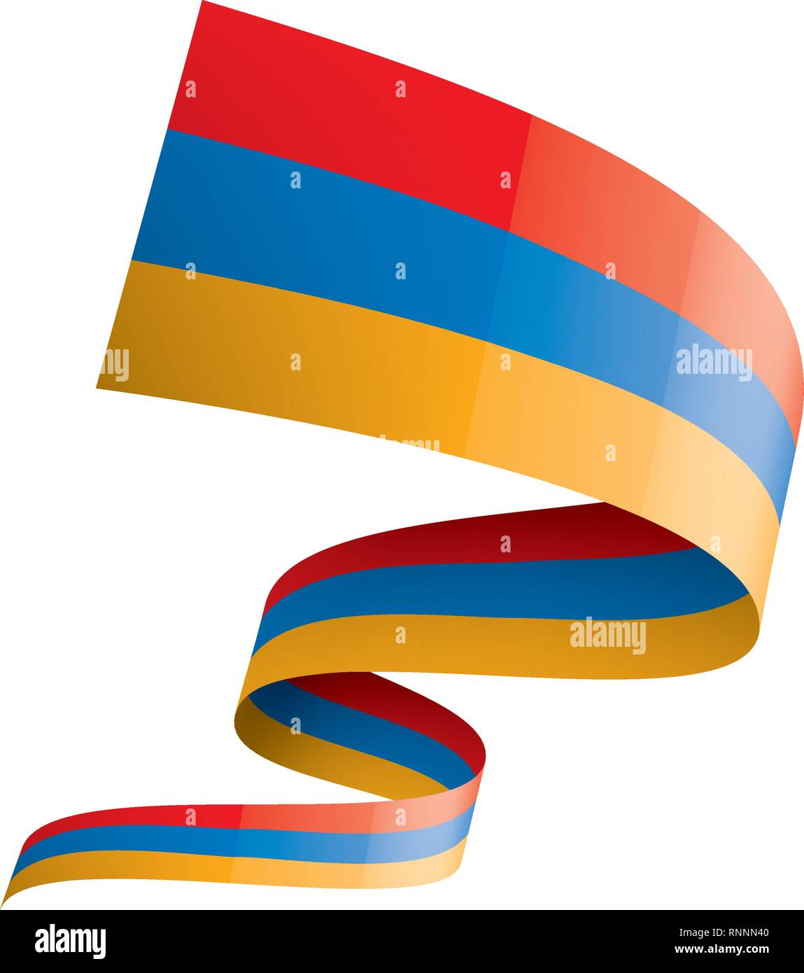 Armenia flag, vector illustration on a white background Stock Vector ...