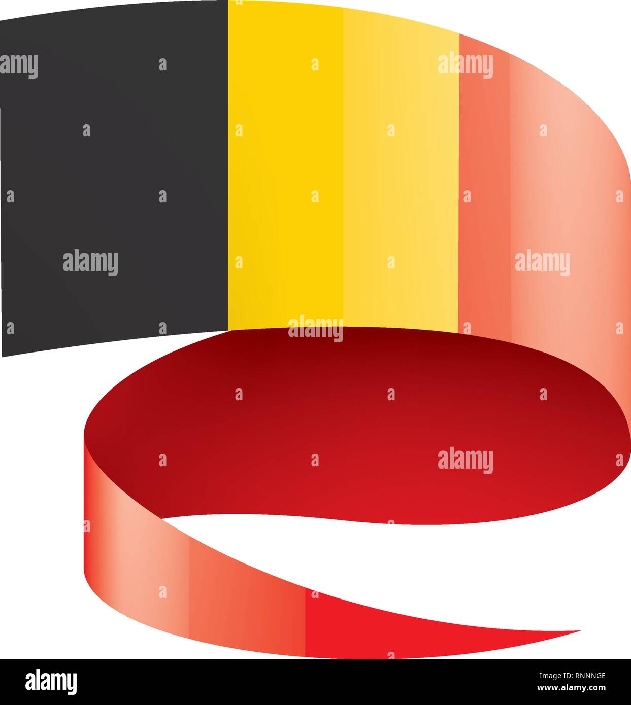 Belgium flag, vector illustration on a white background Stock Vector ...