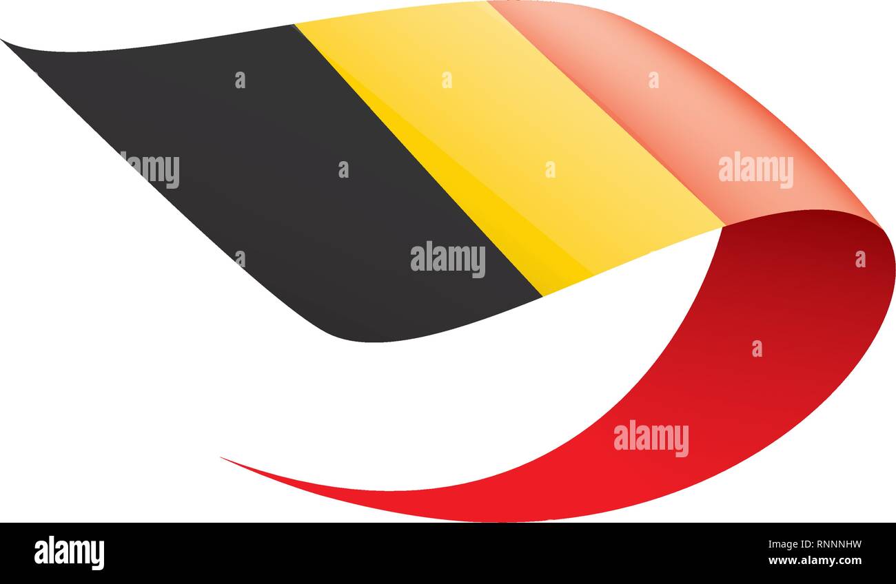 Belgium flag, vector illustration on a white background Stock Vector ...