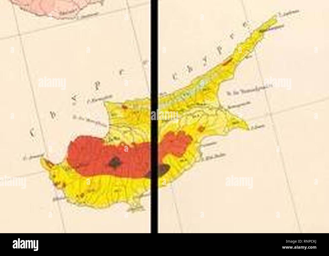 cyprus carte Carte Geologique Europe cropped Cyprus Stock Photo   Alamy