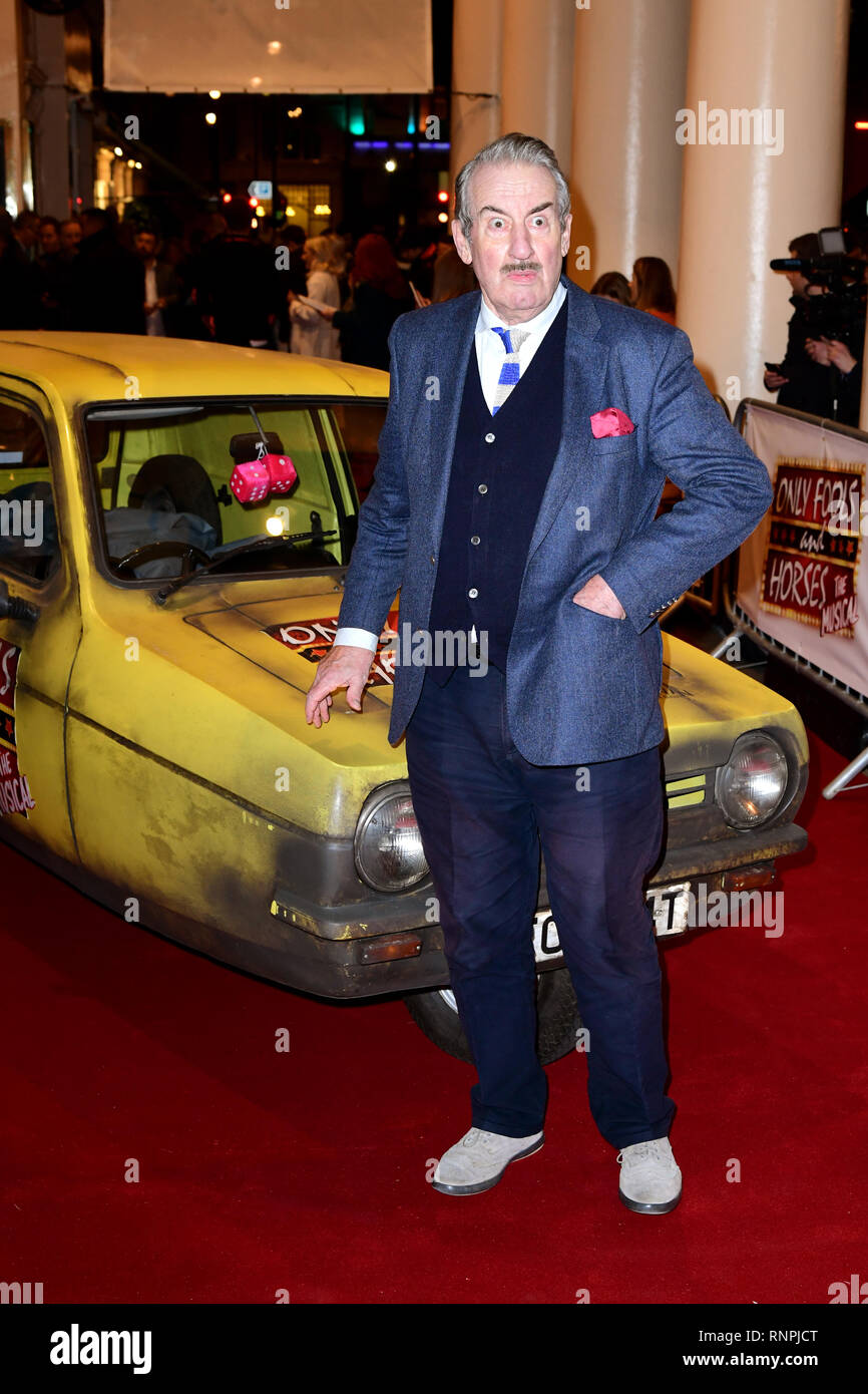 John Challis attending the Only Fools and Horses the Musical opening night at the Theatre Royal Haymarket. Tuesday February 19, 2019. Photo credit should read: Ian West/PA Wire Stock Photo