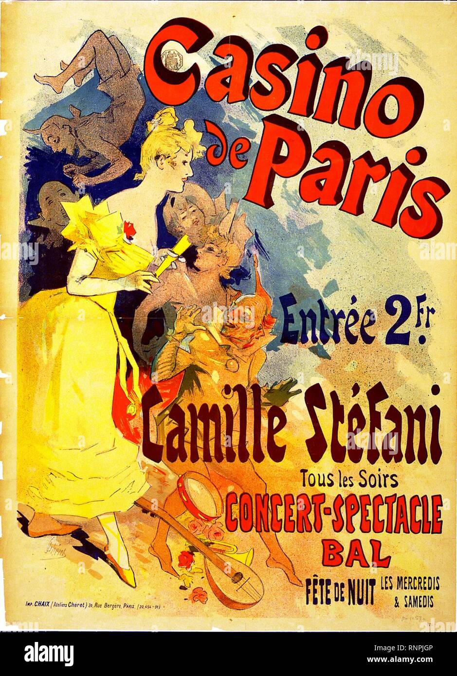 Casino De Paris Mistinguett Poster Casino De Paris Mistinguett Poster