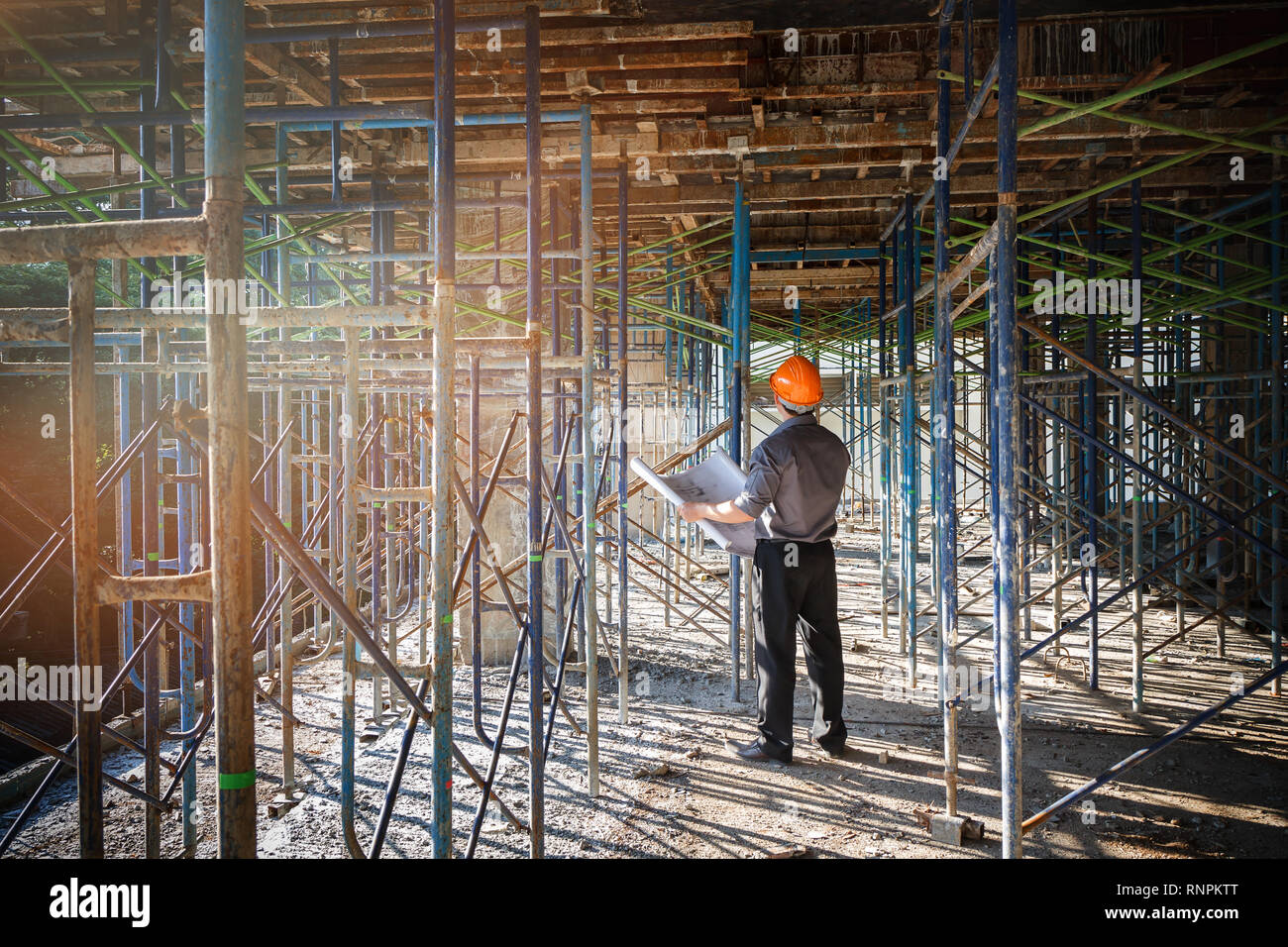 Builder foreman looking paper house hi-res stock photography and images ...