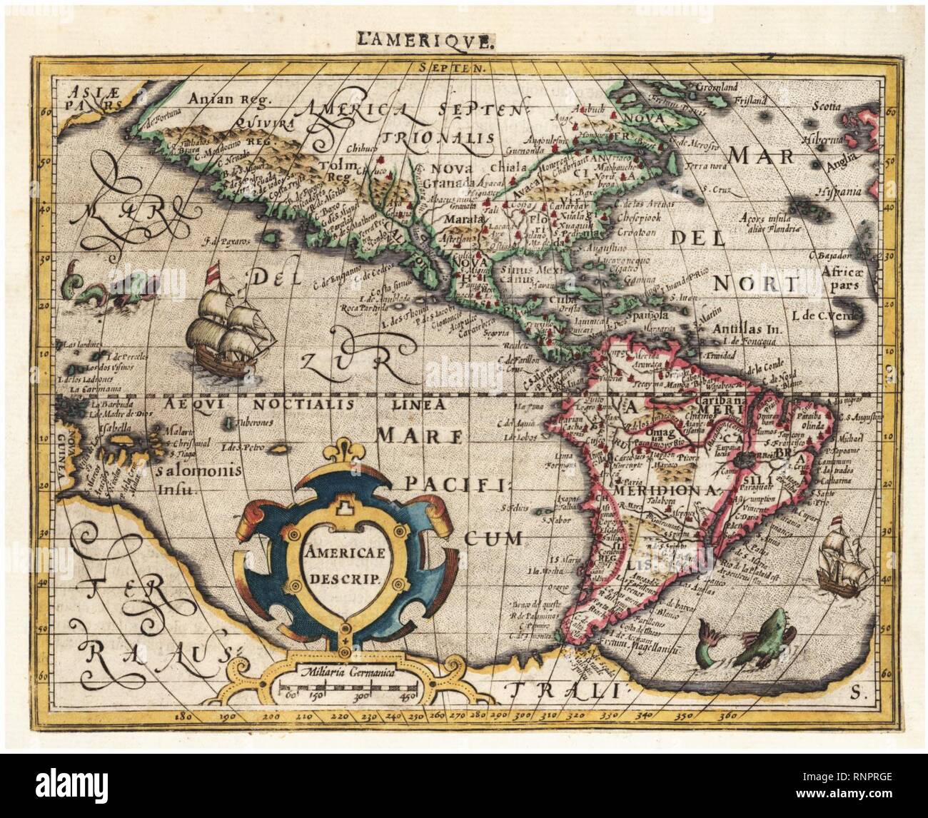 carte de amerique Carte De L Amerique De 1700 Stock Photo Alamy carte de amerique