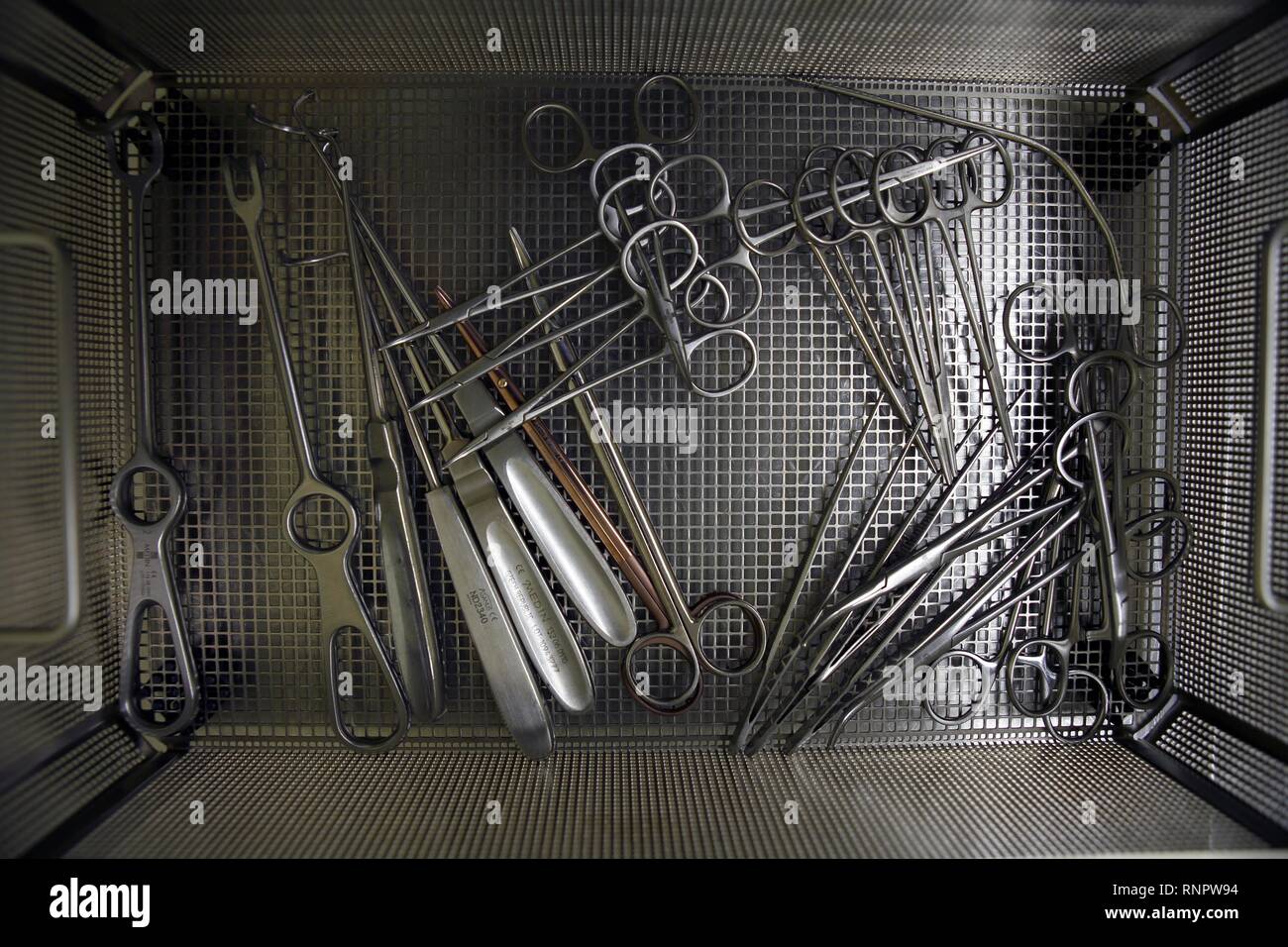 Surgical instruments, Czech Republic Stock Photo