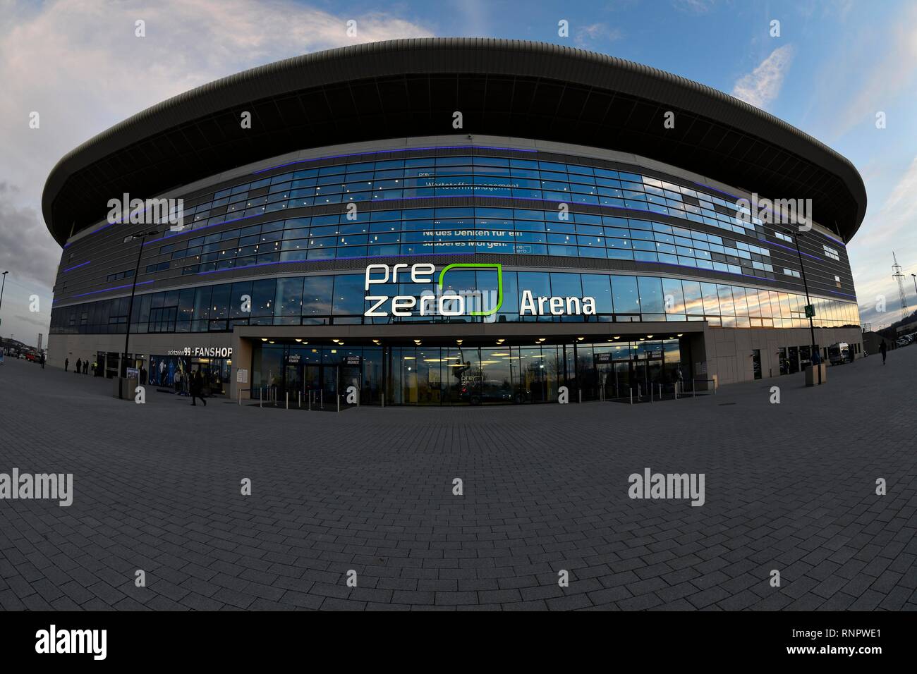 Exterior view ProZero Arena, football stadium, Sinsheim, Baden-Württemberg, Germany Stock Photo