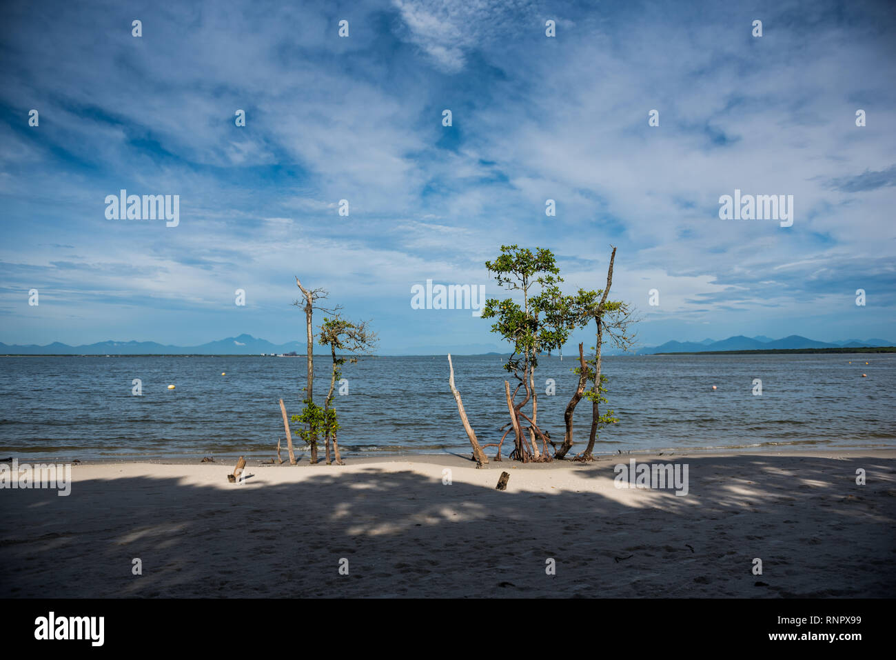 Praia Brasília - Ilha do Mel PR Stock Photo