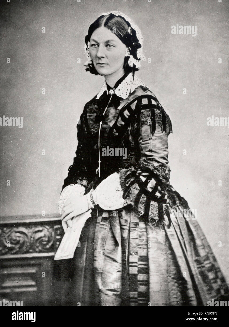 Florence Nightingale, portrait photograph circa 1860 Stock Photo