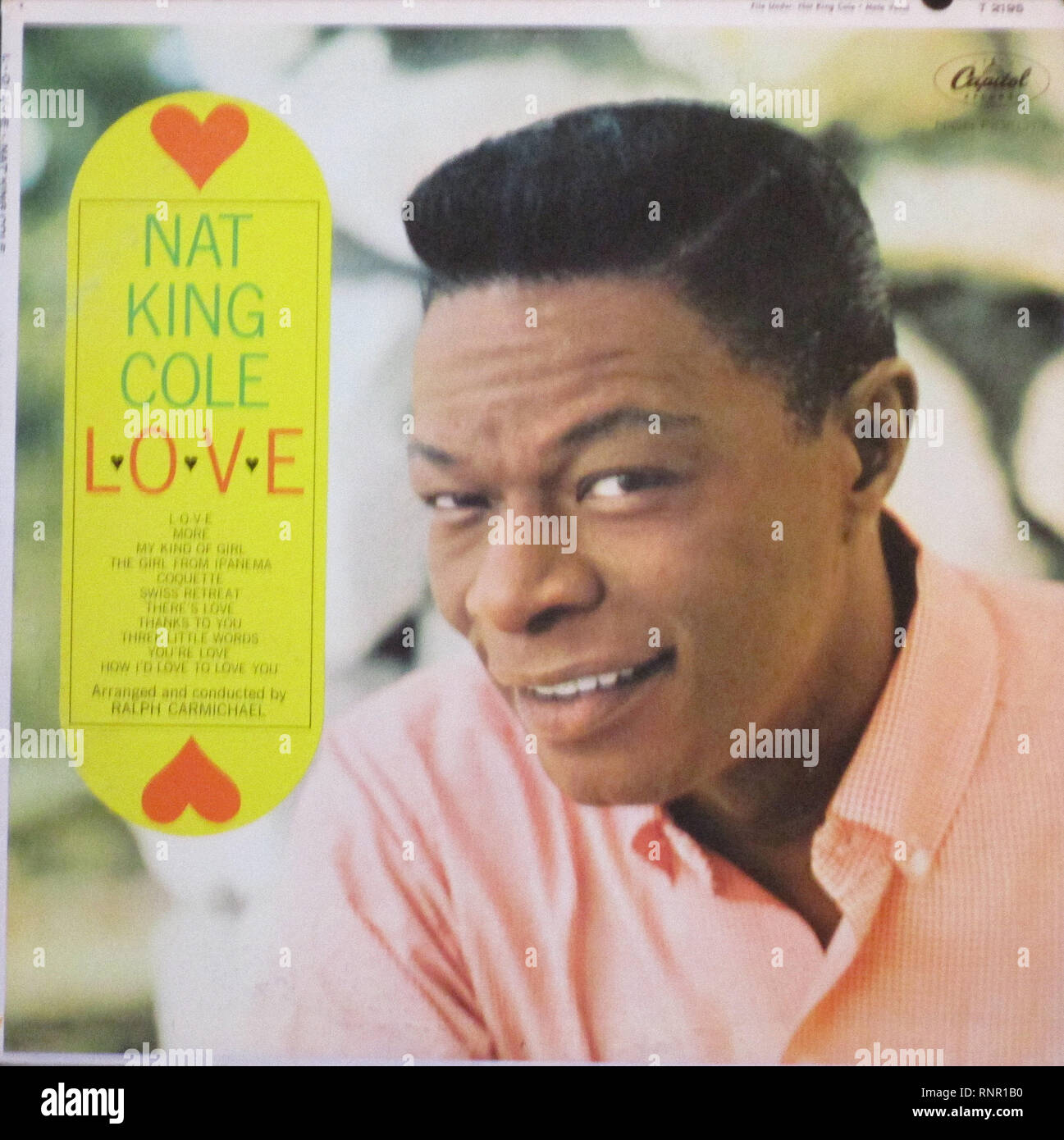 Vintage Vinyl Lp Cover L O V E Nat King Cole 1965 Stock Photo - Alamy