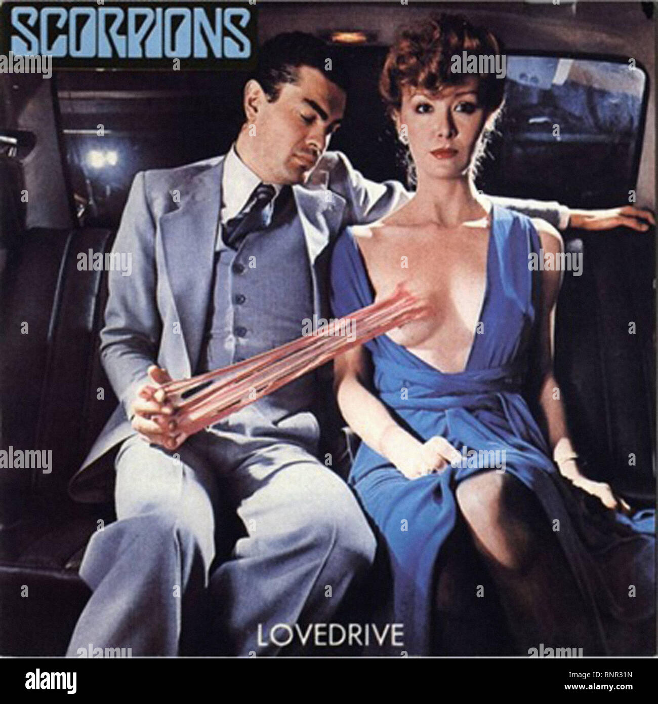 Scorpions - Lovedrive - Vintage L.P Music Vinyl Record Stock Photo